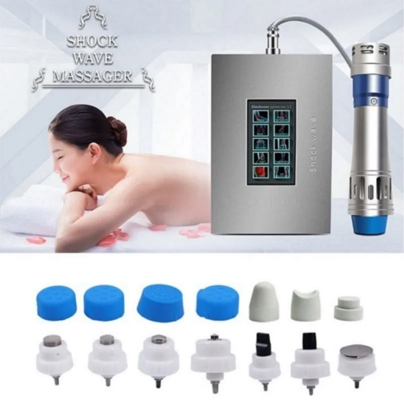 Full Body Massager Portable Professional Shockwave Machine for Therapy Pain Relief Massage Body-Shaping and ED Treatment Beauty Equipment