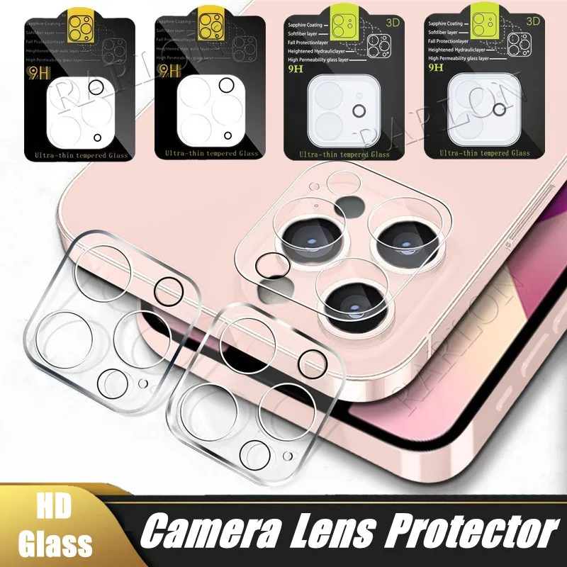 Phone Lens Screen Protector For iPhone 14 14Pro 13 13pro 12 Mini 11 Pro MAX Rear Case 3D Transparent Scratch-Resistant Back Camera Tempered Glass Film Cover