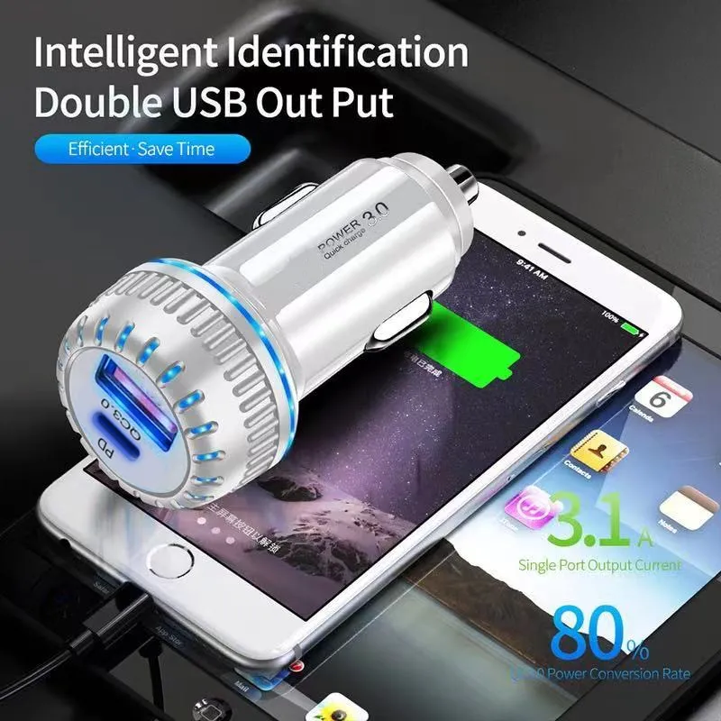 Schnelles PD Auto-USB-C-Ladegerät auch für iPhone