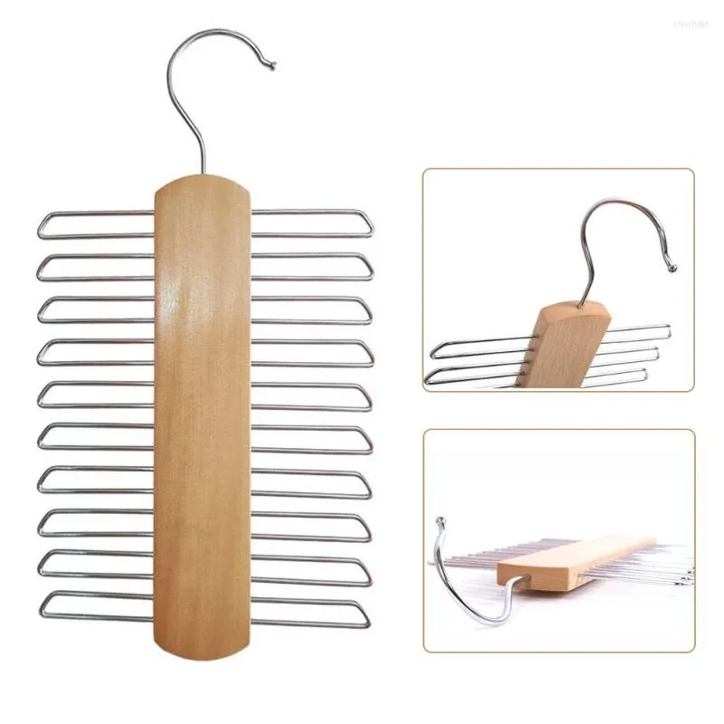 Haken Gürtel Schal Krawatten Kleiderbügel Halter Hosen Hosen Schal Rack Multifunktionale Holz Lagerung Für Kleiderschrank Schrank Organisation