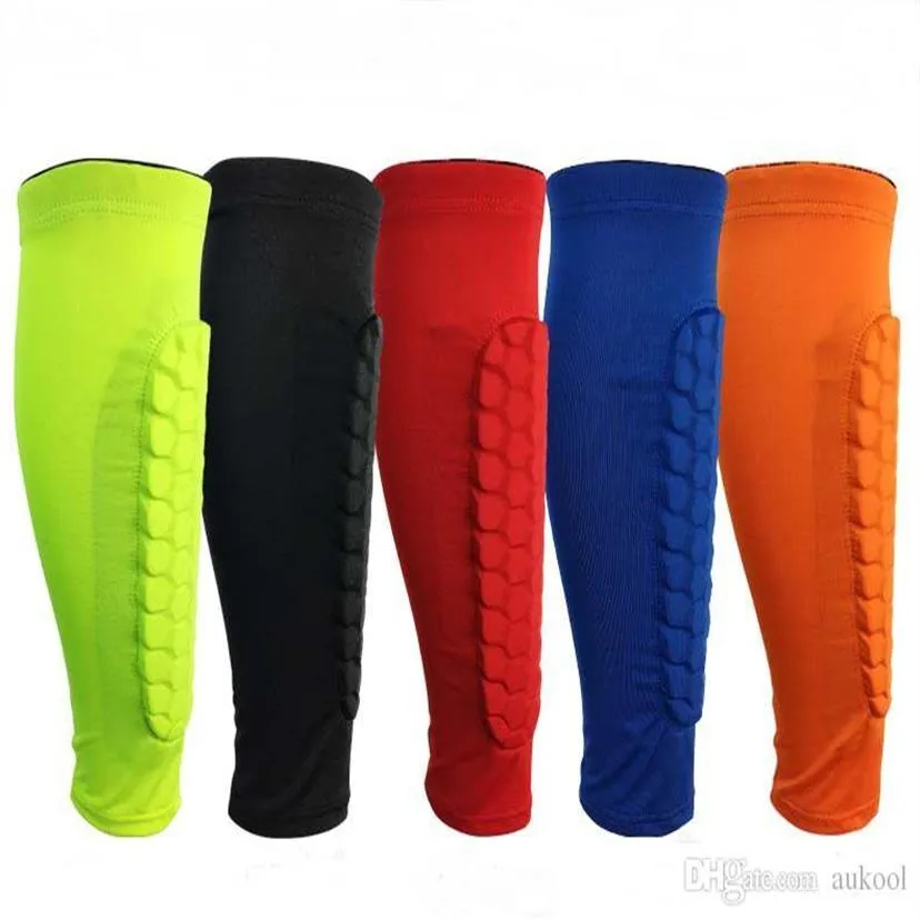 Honeycomb Calf Sports Protection Leg Sleeve M-XL Sports Leg Protection 5 Color Basketball Football Shin Pads Anti-Crash Leg Support274m