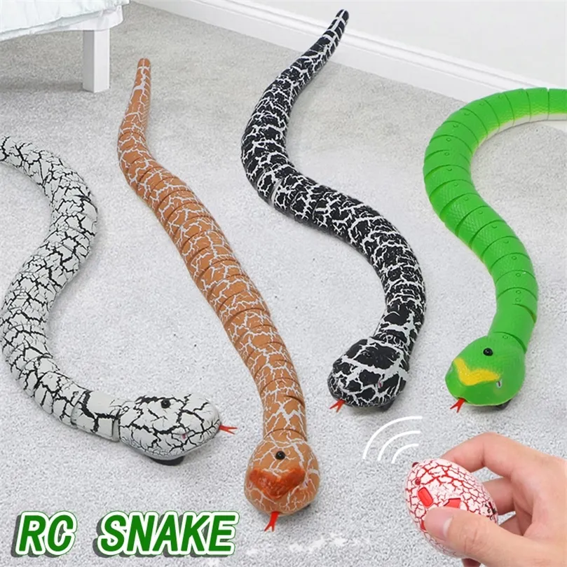 ElectricRc Animals RC Snake Toys for Kids Children Children Control Control Animals Electric Horror Gags Frantical Offical Boys Robots 220913