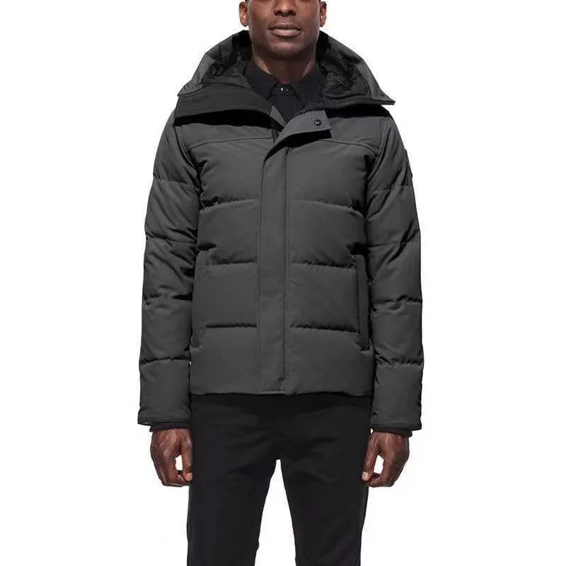 Mens Winter Down Jackets Canadian Landforms Parkas Goose Coats Puffer