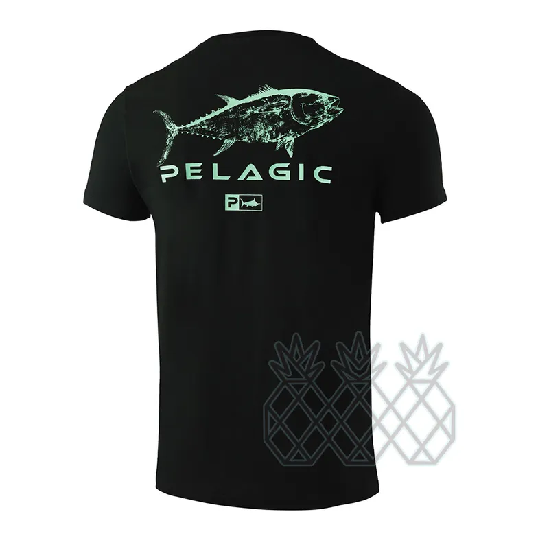 PELAGIC UPF50 Fishing Huk Fishing Shirts Mens Short Sleeve Outdoor