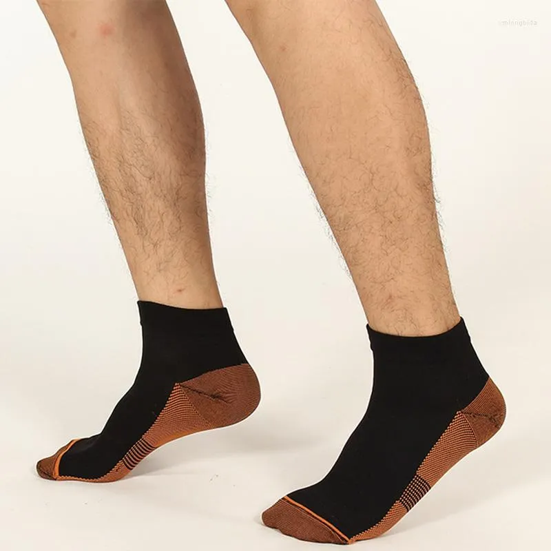 Herrensocken, 5 Paar, Kupferfaser, Kompression, Sport, für Männer und Frauen, Unisex, Fuß, Plantarfasziitis, Fersengewölbeschmerzen, Meias