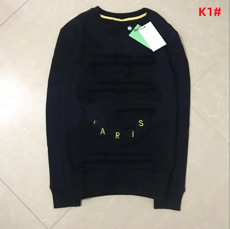 Erkekler Kadın Kazak Hoodies Pamuk Terry İşlemeli Mektuplar Logo Kazak Kapşonlu Jumper