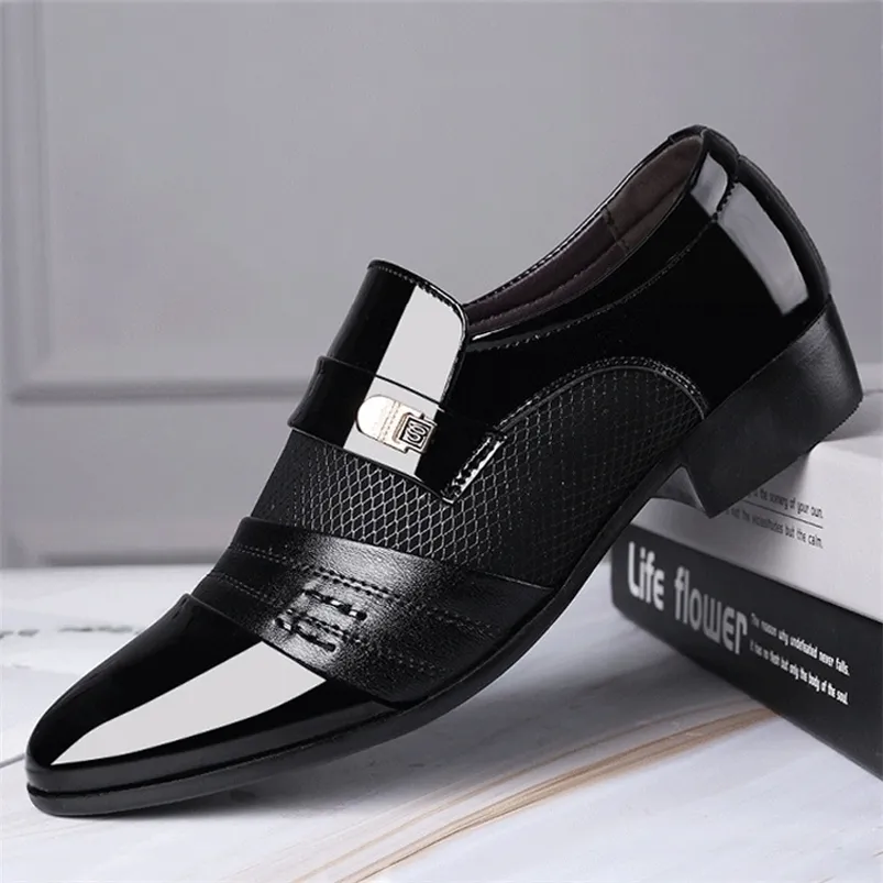 Klänningskor Mazefeng Fashion Slip on Men Oxfords Business Classic Leather's Suits 220913