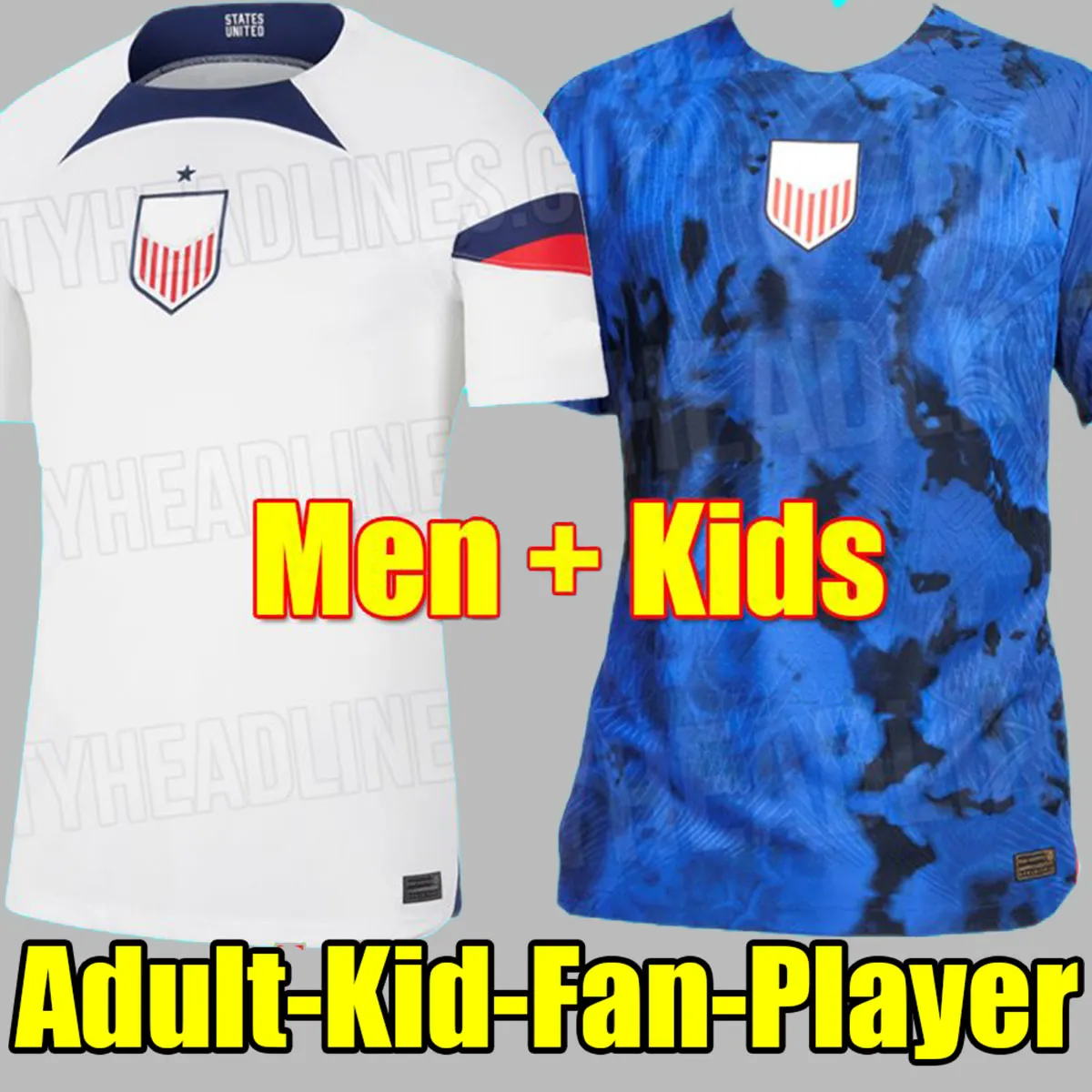 2022 USAS America Soccer Jersey American 22 23 Football Shirt World Cup