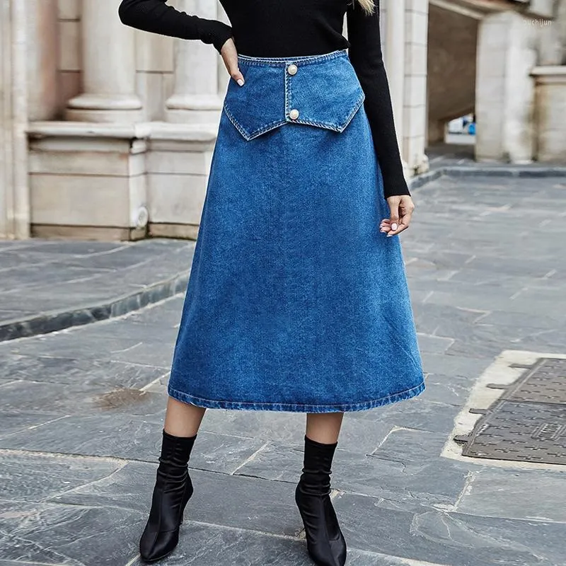 Halle H-Line Denim Skirt – Bandit and the Babe