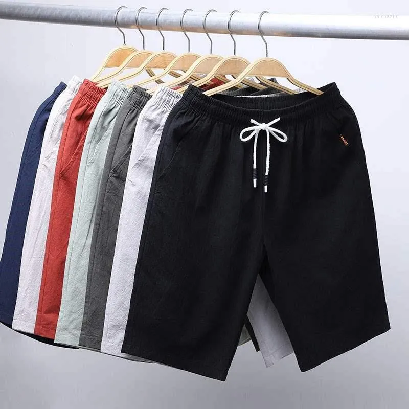 Men's Shorts Summer Workout Pants Outdoor Bottoms Men's Elastic Waist Pockets Loose Sports Casual