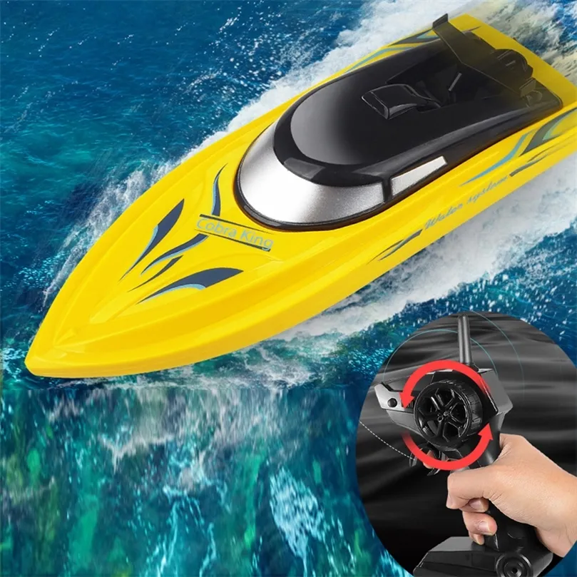 ElectricRc Tekneler Komik RC Hızlı Tekne Elektrikli Oyuncaklar Çocuklar İçin Uzaktan Kontrol Tekneleri Çocuklar Plaj Oyuncak Erkekler Gemi Speedboat Yüzme Havuzu Oyunları Yetişkin 220913