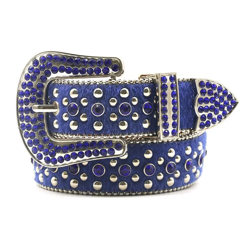 Western Rhinestone Belts Casual Strap Diamond Studded Cowgirl Cowboy Luxury Belt f￶r m￤n