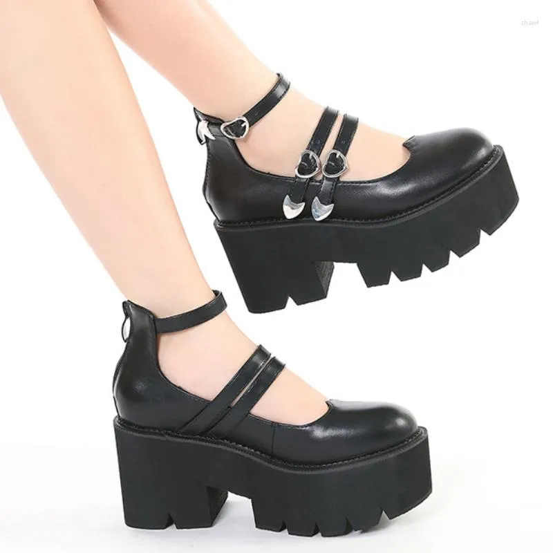 Dress Shoes Round Toe Elegant Casual Pumps Japanese Style Vintage Soft Sister Girls High Heels JK Uniforms Mary Jane Calzado Mujer