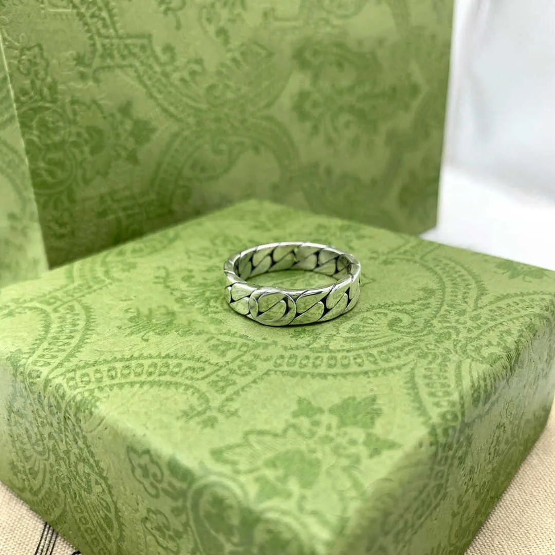 Mode Ny Kärlek Ring Kreativt Mönster Retro designer Ringar Hög kvalitet 925 Silver Pläterad Ring Smycken Supply Partihandel