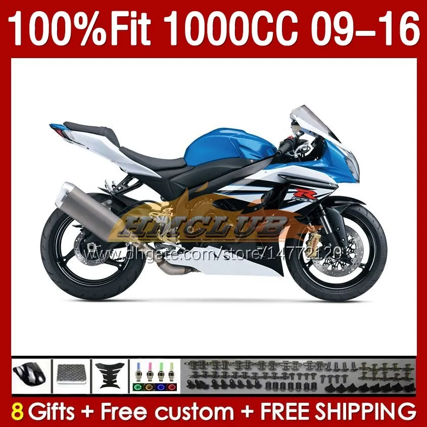 Injection Fairings For SUZUKI GSXR 1000 CC K9 GSXR1000 2009 2010 2011 2012 2013 2014 2015 2016 151No.100 K 9 1000CC GSXR-1000 09 10 11 12 13 14 15 16 OEM Fairing factory blue