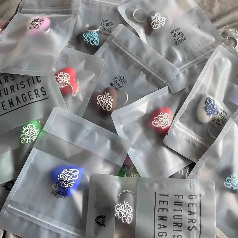 2022 Multicolor Heart Dont Cry Heart Keychain Human Made 2022 Multicolor Heart Dont Cry Heart Keychain Human Made