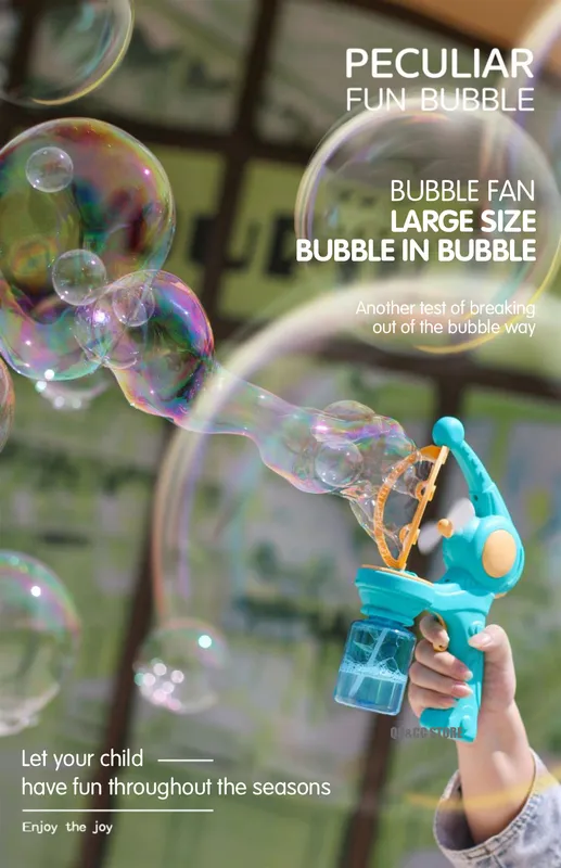 Machines à Bulles De Savon Machine à Bulles Géantes Pour Enfants - Kit 6 Accessoires - Jeux Extérieur Réutilisable - Multicolore Animation Fêtes