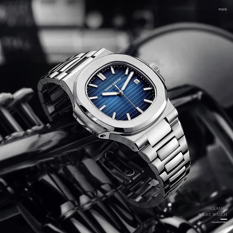 Wristwatches 2022 DIDUN DESIGN Automatic Mens Watch Stainless