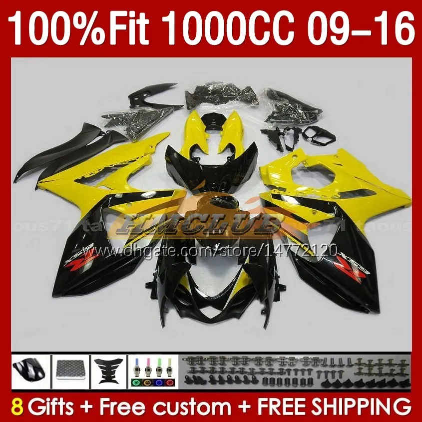 スズキK9 GSXR 1000 CC GSXR1000 09 10 11 12 13 14 15 16 151NO.79 K 9 1000CC GSXR-1000 2009 2010 2011 2011 2013 2014 2015 2016 OEMフェアリングイエロー株式