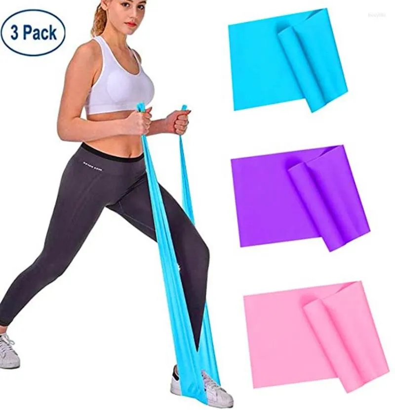 Paski oporowe 3Pack Profesjonalny naturalny lateksowy opaska elastyczna dla górnej części dolnej części jogi Pilates Ćwiczenie Home Fitness trening