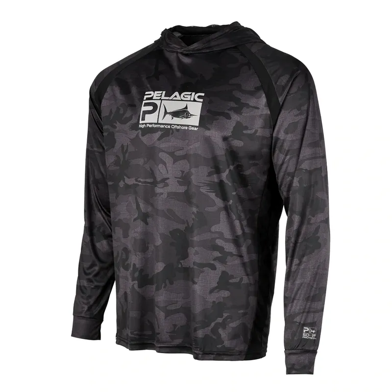 Chemises d'extérieur Pelagic Gear hommes pêche à capuche Camouflage Performance chemises Camisa De Pesca Masculina pêche Protection solaire dessus respirants 220913