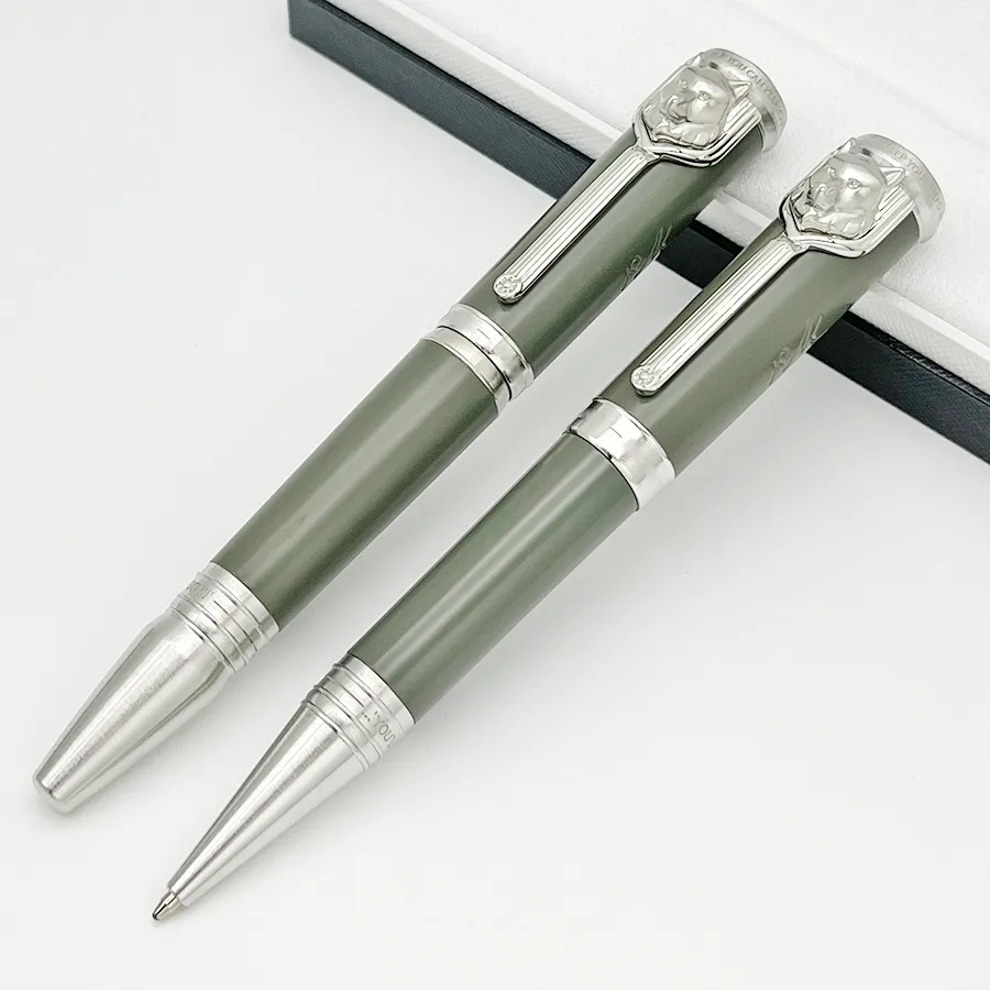Giftpen Writer Edition Rudyard Kipling Signature Ballpoint Pen Luxury Stationery med pr￤glad Wolf Head Design
