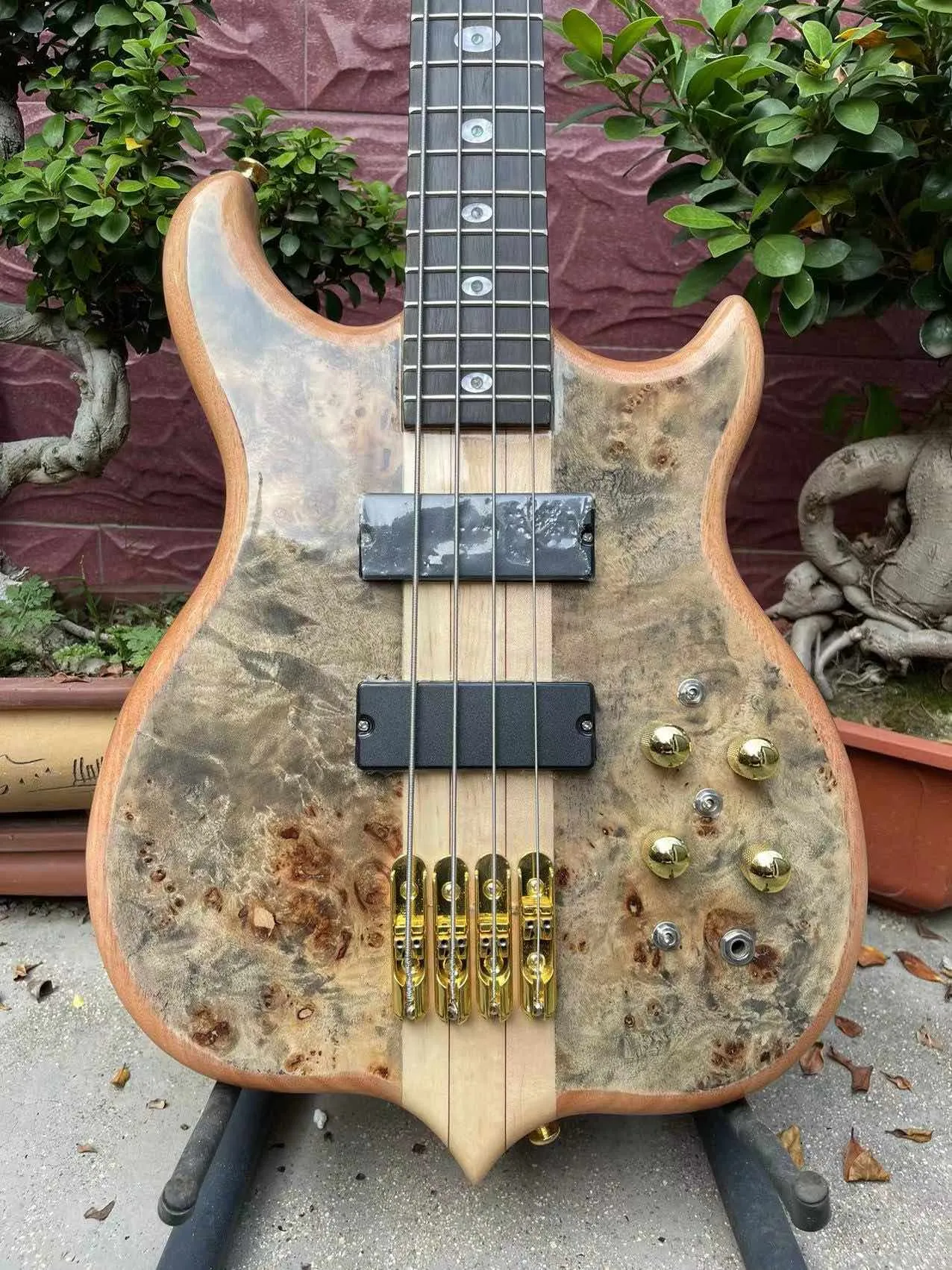 Custom Grand Electric Bass Guitar Neck Through Body Series I 4 Strings