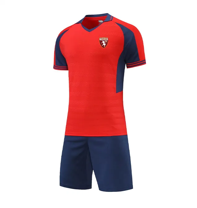22-23 Torino F.C. Fatos de treino masculinos crianças e adultos verão manga curta atlético roupas lazer ao ar livre esportes camisa gola aberta