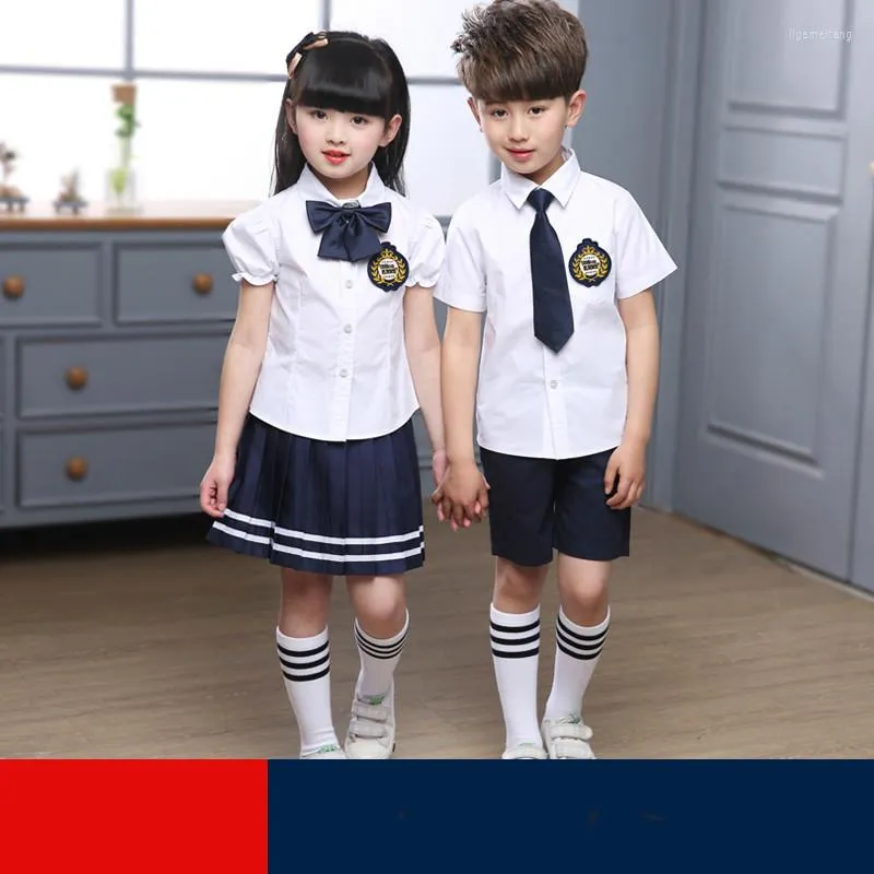 Комплекты одежды JK детского сада в форме летних британских ветровых колледжей набор детей начальной и средней школы формы