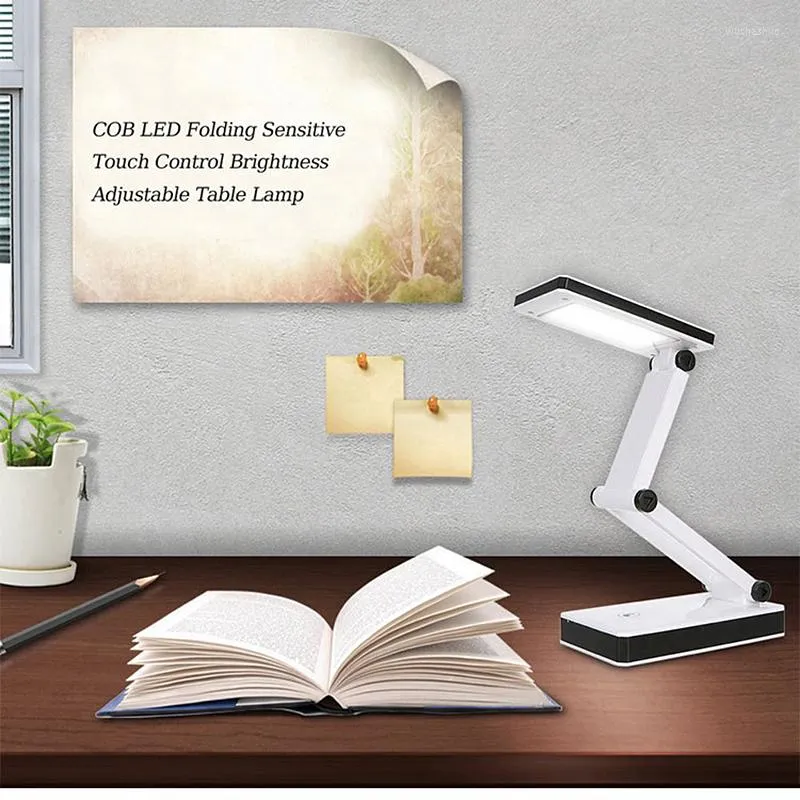 Bordslampor vikbar skrivbordslampa led USB DC L￤sning Ljus Portable Night For Kids Girl Study Learn Home Bedside Decoration