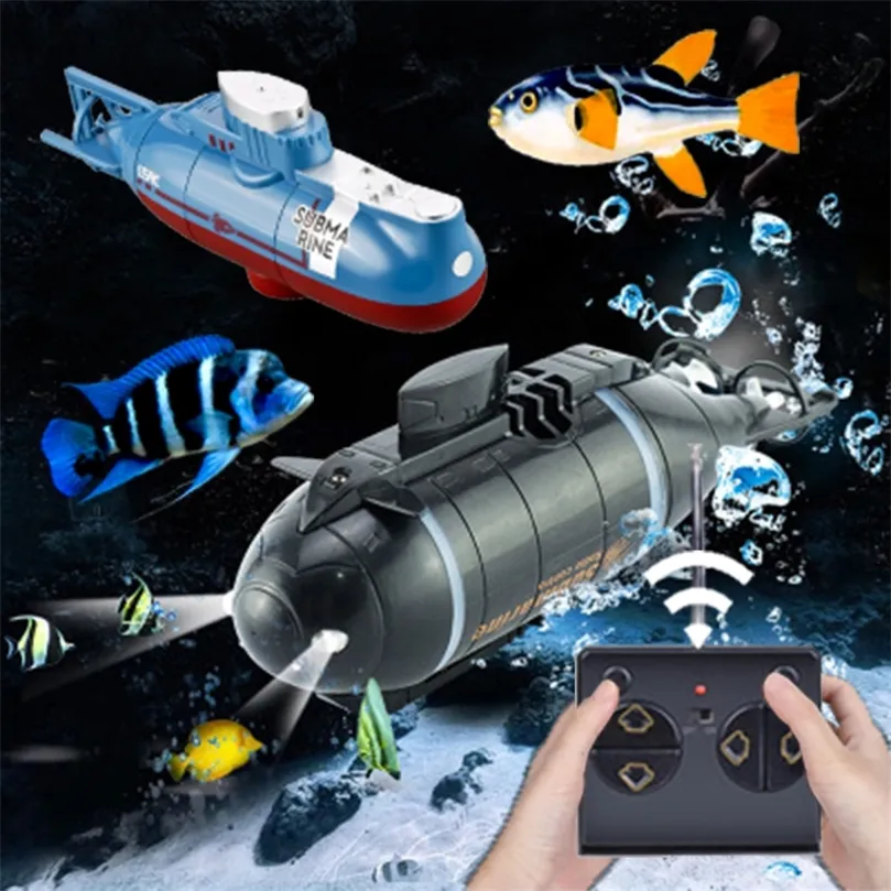 ElectricRC Bateaux Télécommande Sous-Marin Fish Tank Aquarium Jouets pour Enfants Enfants Rc Bateau Sous L'eau Jouet Garçon Bateau Électrique Fille 6 8 Ans 220913