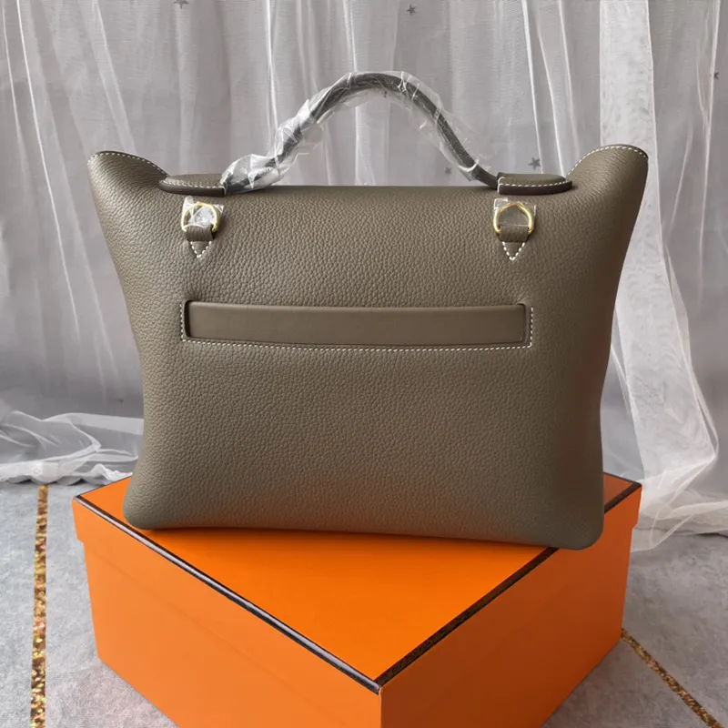 2023 9A+ top borsa da donna diagonale monospalla a mano 29CM tote di marca borsa di marca di lusso fatta a mano borsa classica in pelle TOGO di moda linea di cera di fascia alta