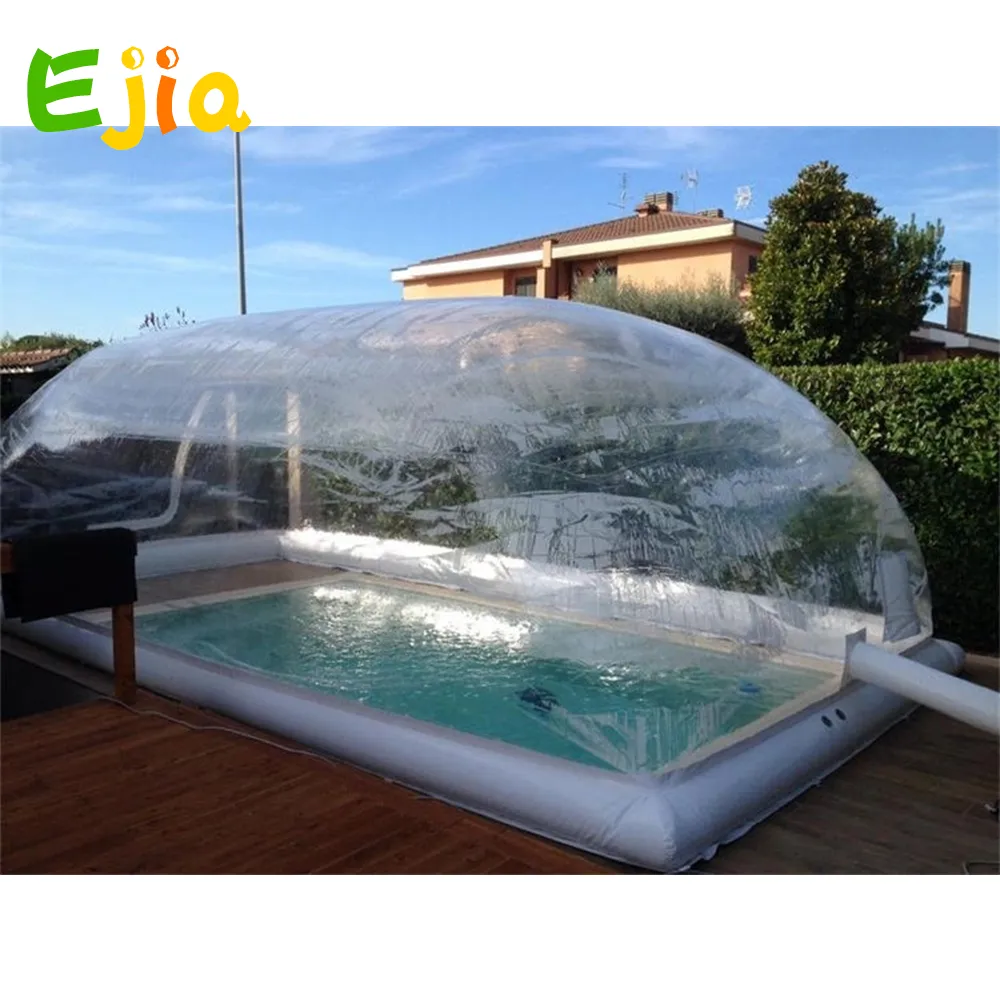 Inflatable Pools Cover Transparent Hot Tub Swimming Pool Bubble Dome Tent Winter