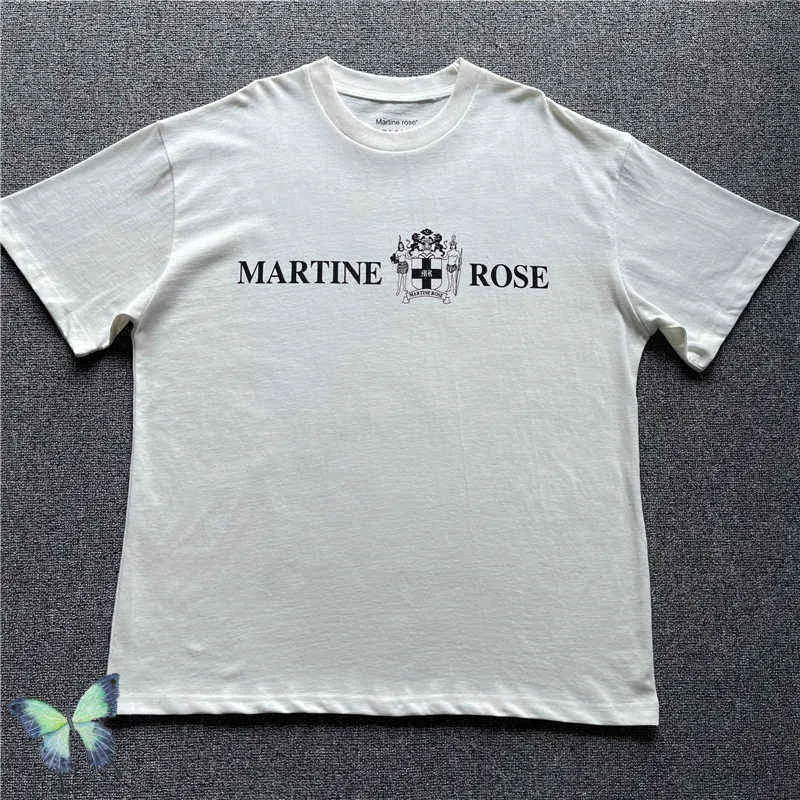 Herr t-shirts 2022SS Martine Rose Portrait Character Letter Fototryck T Shirt High Street Loose Män kvinnor T-shirt T220909