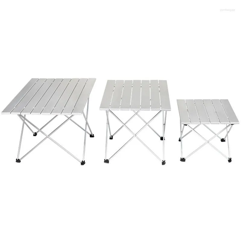 Table de Camping pliante Portable en alliage d'aluminium, mobilier de Camping, bureau de randonnée pliable en plein air, voyage pique-nique S M L