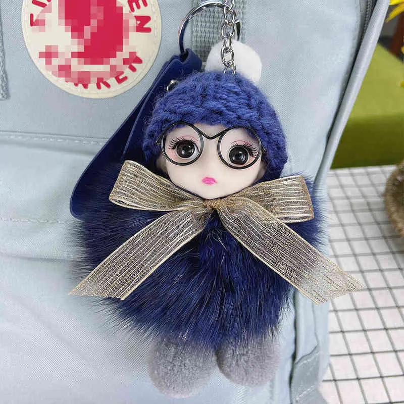 Cute Bubble Tea Keychain With Floating Bear - Liquid Glitter Moving Sand Key Ring | Kawaii Bag Charm For Girls - View #8