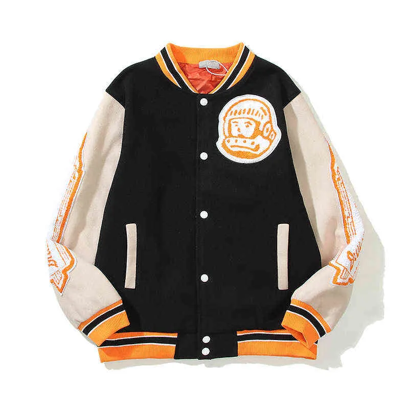 Men's Polyester Varsity Jacket, Hip Hop Bomber, Harajuku Vintage, Astronaut Loose, Casual Streetwear, Black & Green Gradient, 2024 Men's Polyester Varsity Jacket, Hip Hop Bomber, Harajuku Vintage, Astronaut Loose, Casual Streetwear, Black & Green Gradient, 2024