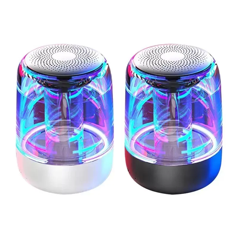 Wireless Bluetooth Speakers Stereo Tws Subwoofer Portable Speaker Colorful Led Light C7 Mini Sound Box Support Tf Card Mic Radio