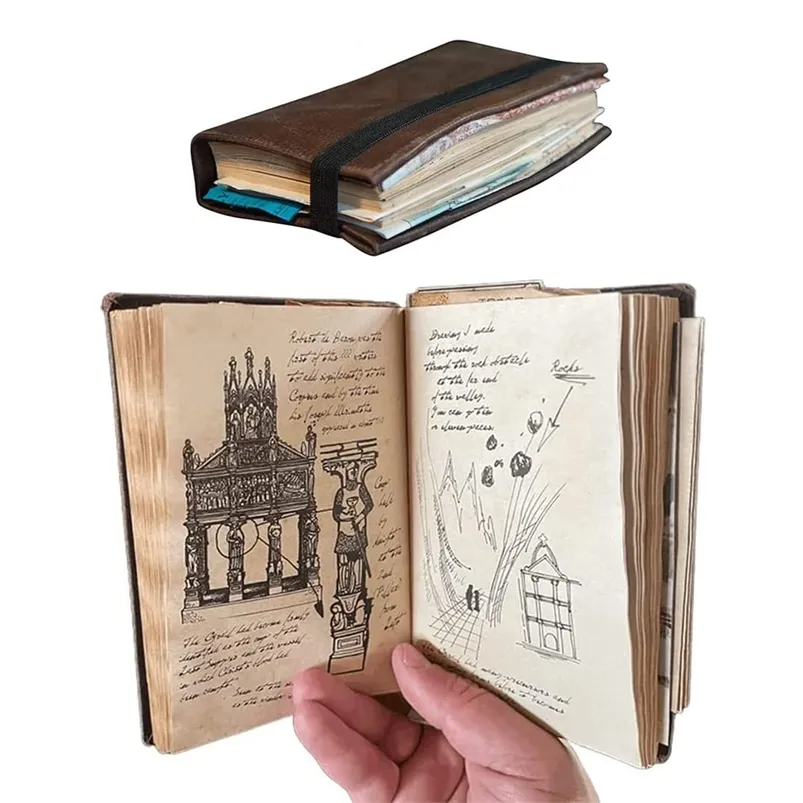 Anteckningar Grail Diary Prop Replica Diary for Collectible Gift med HiddenPrecious Deposits Perfect For Avid Movie Fans 220914