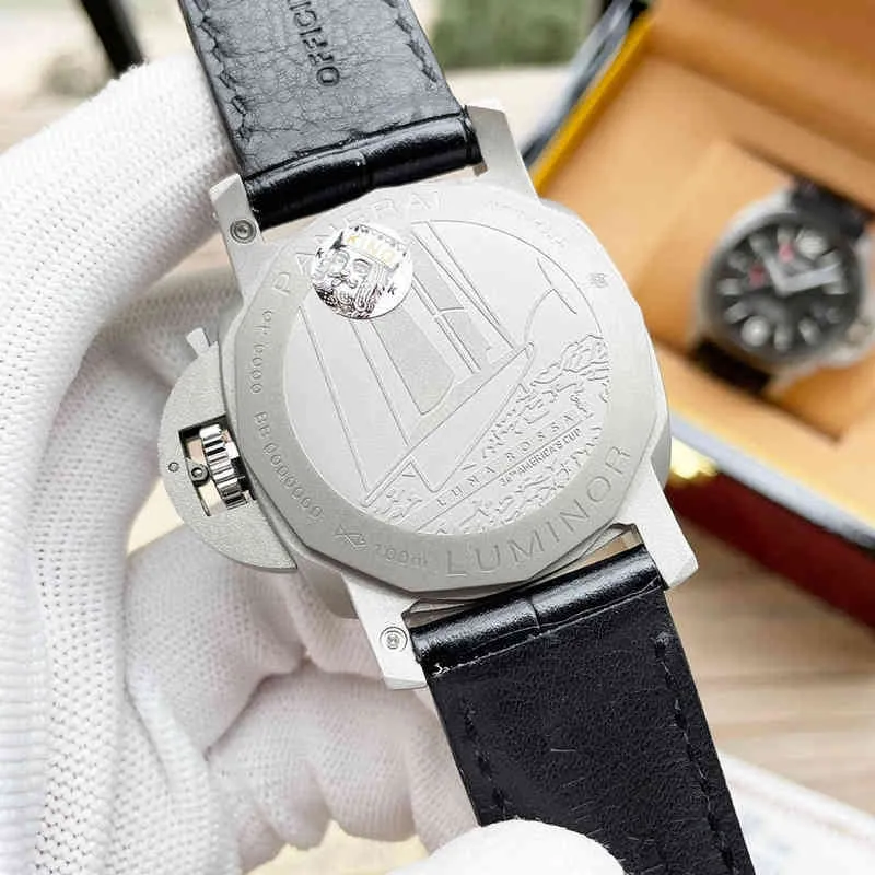 Designer Mens Watches Fashion V7 Panarai Top Fine Steel 316 Calf Leather Strap Mineral Scratch Proof Mirror Wristwatch Style