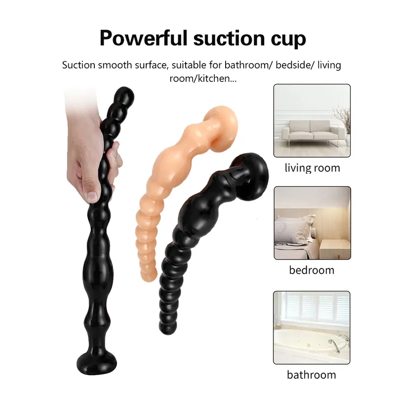 Sexleksaker Långa pärlor Analsugkopp Dildo Big Butt Plug Dilator Prostata Massager Make Erotiska Varor För_voghion.com