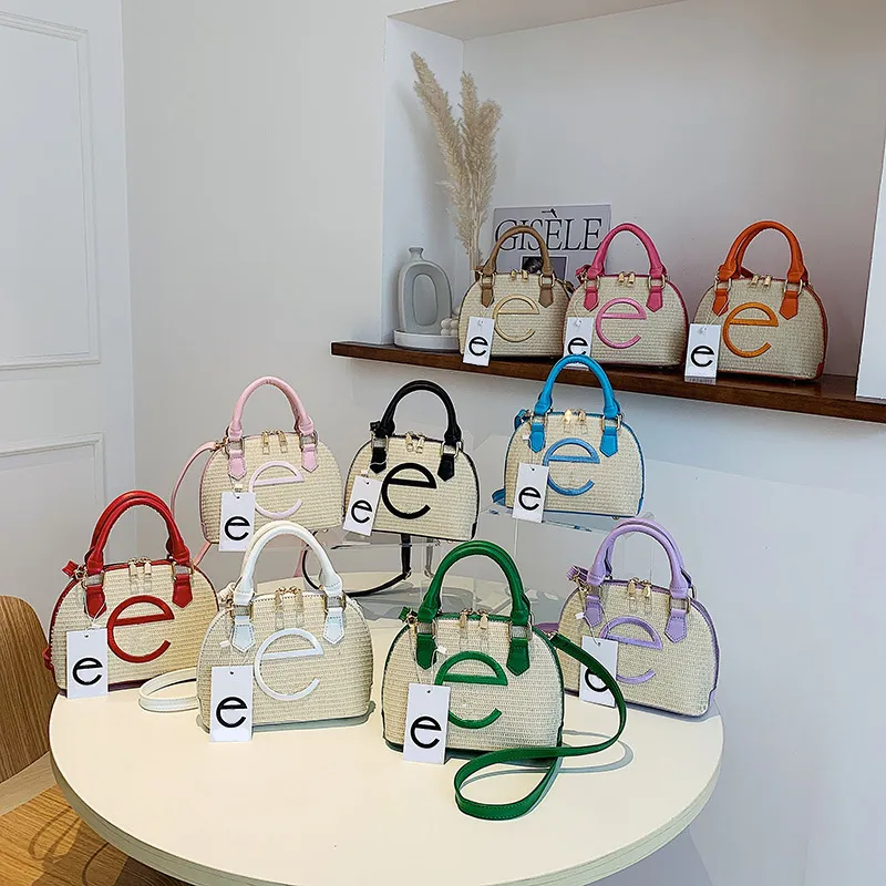 Designerin Frauen Handtasche einfache Kontrast Farbe Die Einkaufstaschen Einzelschulter -Messenger -Tasche