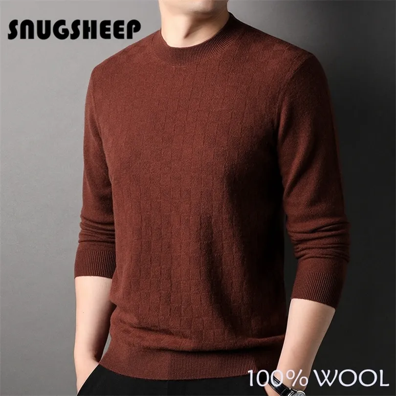 Mens Sweaters plaid graphic men wool sweater fashion pullover mens sweaters winter jumper man red knit clothes blue top vintage clothing brand 220914