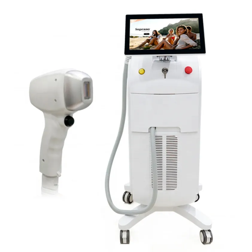 Professionele diode laser ontharing huid Verjongingsmachine 755nm 808nm 1064nm Lazer Neushaarreductie Behandelingsapparatuur FDA goedgekeurd