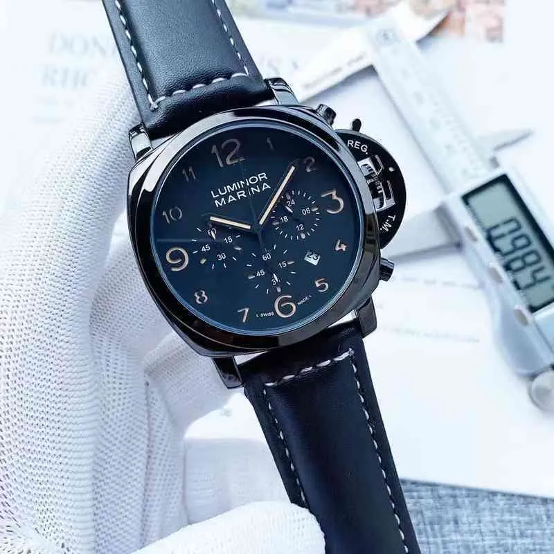 Same Mens Watch High-end Atmosphere Versatile Student Handsome Multifunctional Leather