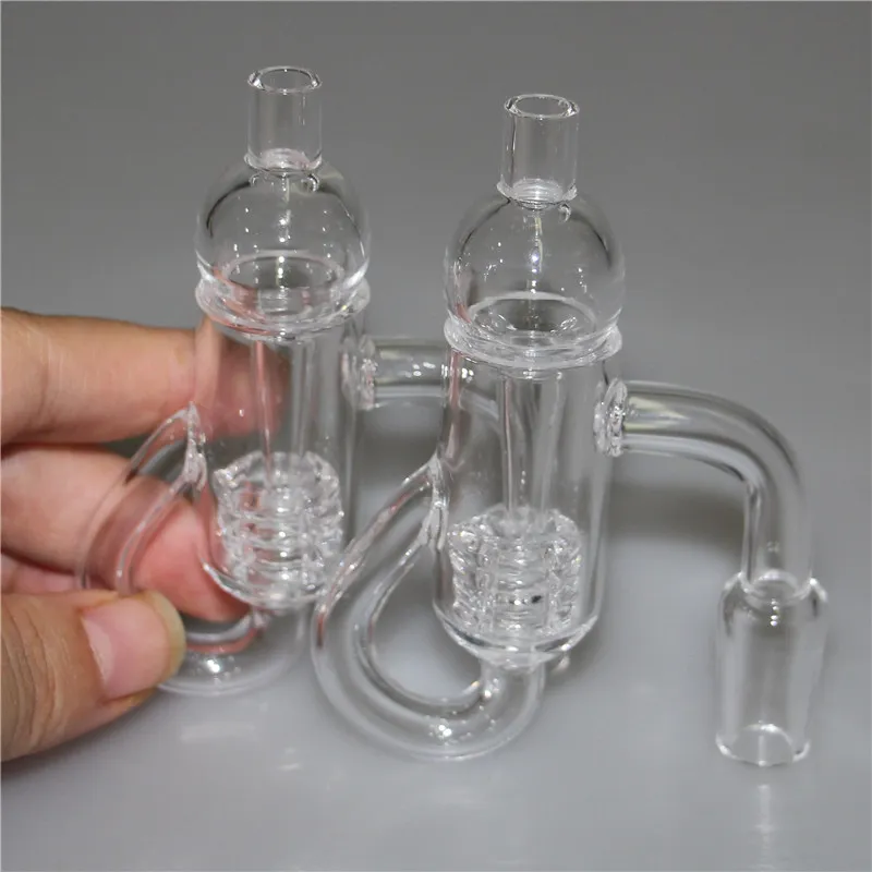 Fumer Diamant Noeud Boucle Quartz Bangers Domeless Quartz Banger Nail Pour Verre Bongs Dab Rigs Cendre Cacther