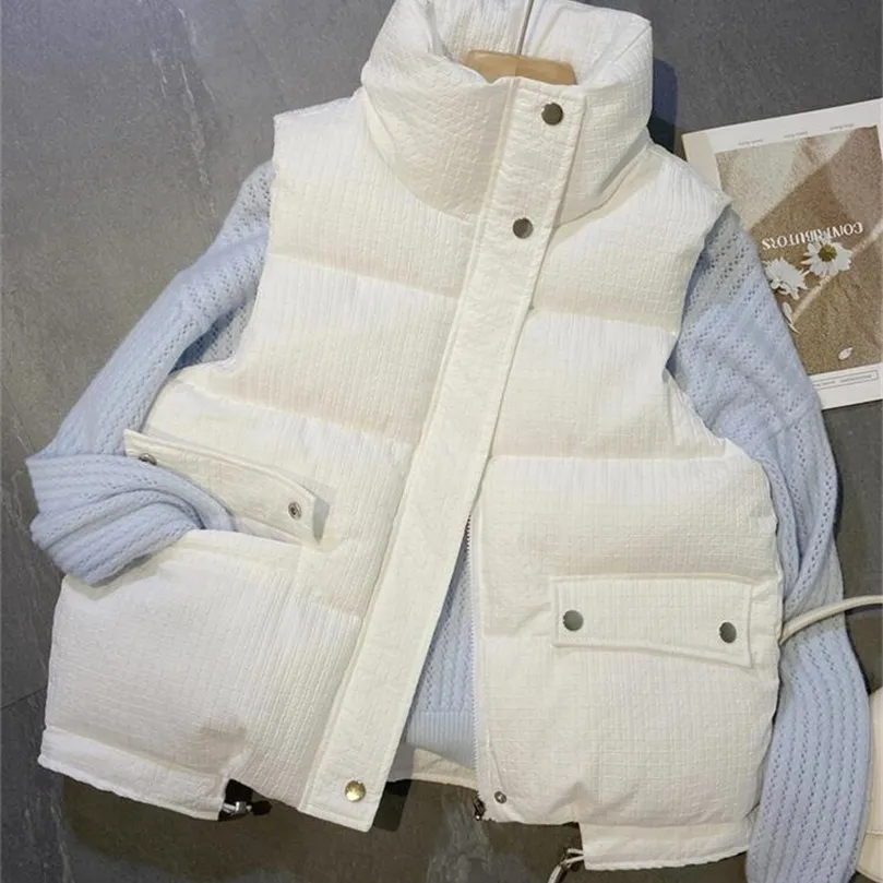 Womens Down Parkas Duck ner Vest Women Winter White Feather Waistcoat 220914