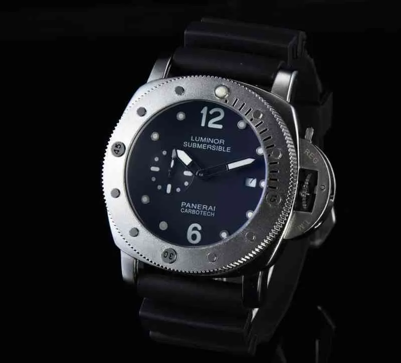 Luxury Mens Watches Fashion For Mechanical Men Black Leather Outdoor Calender Gentleman Wristwatch Style