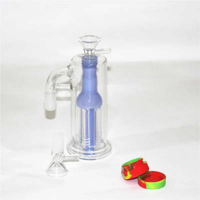 Wasserpfeifen, gefrierbare Spule, Glas-Aschefänger, 14 mm männliche Gelenkgröße, Glycerin-Aschefänger für Glas-Rauchpfeifen, Bongs-Zubehör