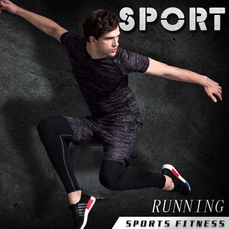 Running Sets Tights Men's Sports Suit Gym Man's Sportswear Sport Clothes For Men Training Jogging Tracksuits Compression Suits
